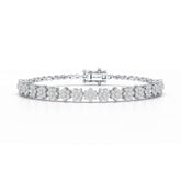 1.9 CT White Gold Lab Diamond Star Bracelet